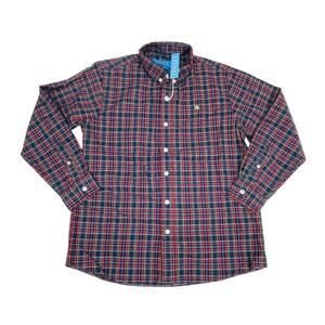 NWT J Bailey Size 12 Spruce Plaid Button Up Shirt